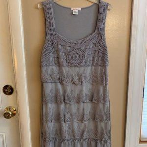 WET SEAL DRESS, Grey, floral